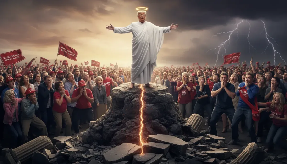 Trump provoque un tollé en se représentant en Jésus : la faille politique qui choque jusqu'à ses supporters