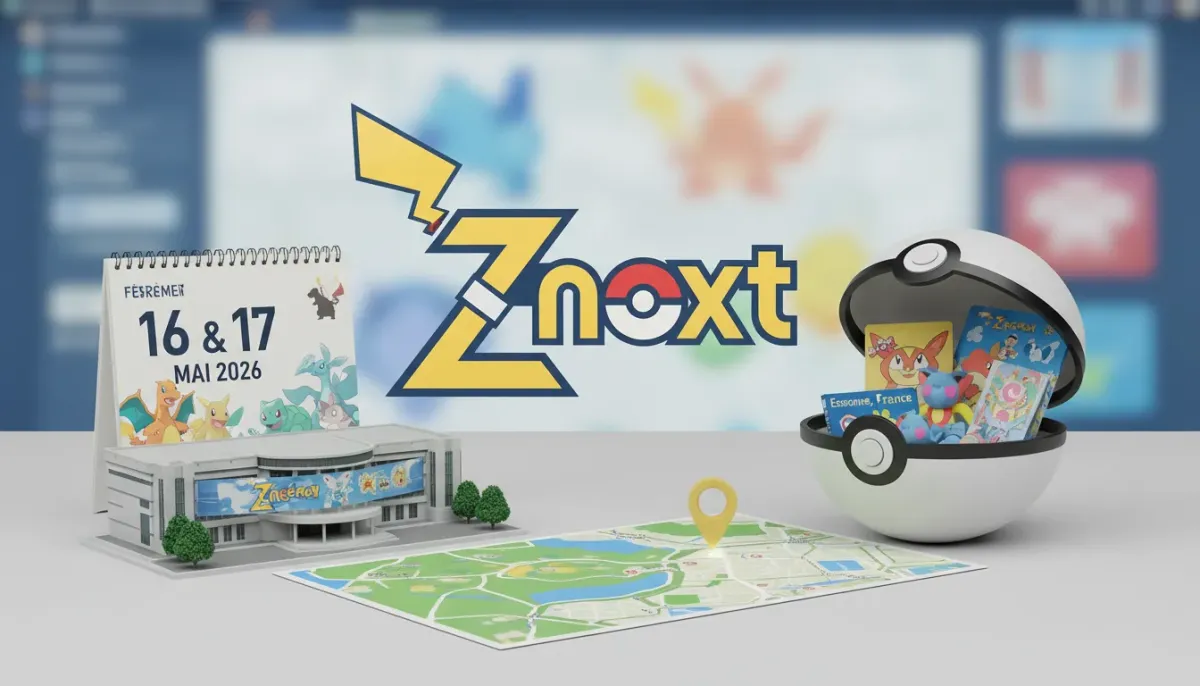 Ze Next Convention : le festival Pokémon qui débarque en Essonne les 16 et 17 mai 2026